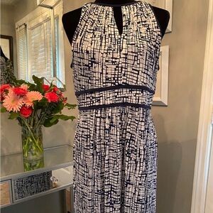 Chic Black and White Maxi Dress